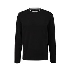 Q/S designed by Long sleeve with layering detail  - black (9999)
