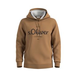 s.Oliver Red Label Hoodie avec logo en qualité sweat   - brun (84D1)