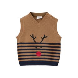 s.Oliver Red Label Pull-over en tricot avec motif de rennes  - beige (84X7)