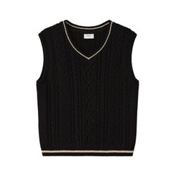 s.Oliver Red Label Sleeveless jumper with a knitted pattern  - black (9999)