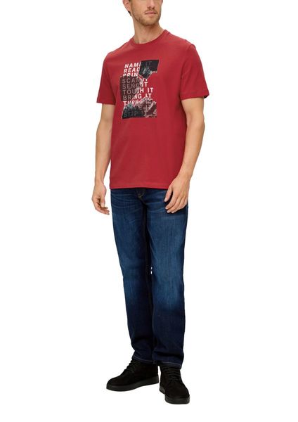 s.Oliver Red Label Jerseyshirt mit Print - rot (31D1)