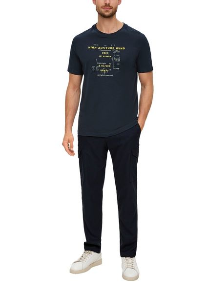 s.Oliver Red Label T-Shirt en coton imprimé   - bleu (59D2)
