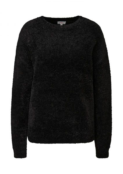 s.Oliver Red Label Pull tricoté en fil fantaisie - noir (9999)