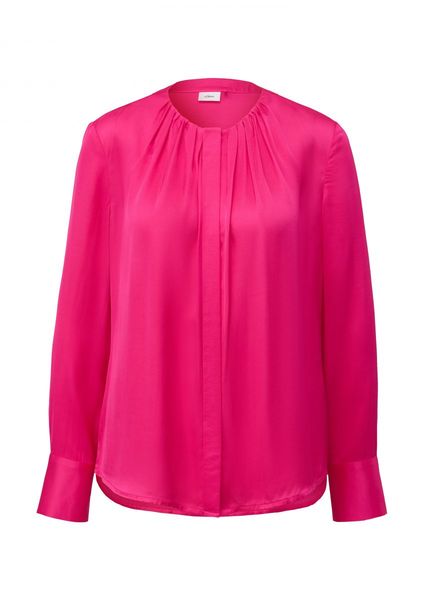 s.Oliver Black Label Satin blouse made of pure viscose  - pink (4528)
