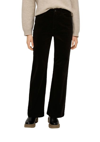 s.Oliver Red Label Slim: corduroy trousers - black (9999)