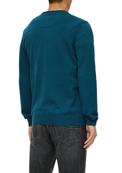 s.Oliver Red Label Regular fit: fine knit sweater - blue (6904)