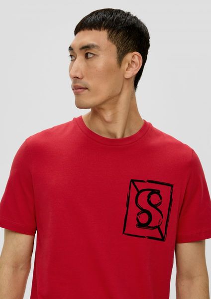 s.Oliver Red Label T-shirt en jersey de coton  - rouge (31D2)