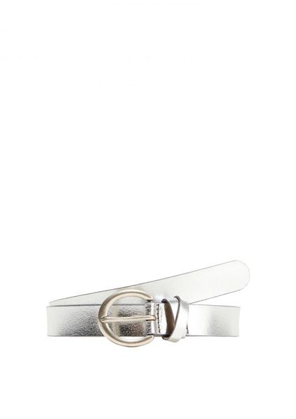 s.Oliver Red Label Leather cinch belt  - silver (0010)