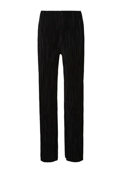 s.Oliver Red Label Regular: Pantalon plissé - noir (9999)