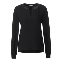 Street One Long-sleeved chiffon shirt - black (10001)