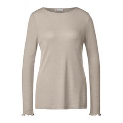 Street One Shirt with shiny effect - beige (15379)