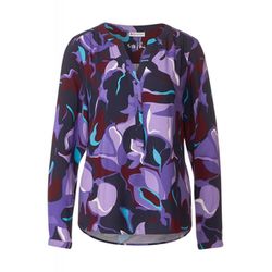 Street One Viscose blouse with print - purple (35181)