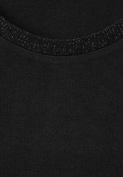 Street One Top in shimmer look - black (10001)