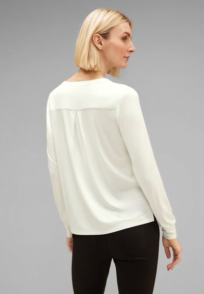 Street One Long-sleeved chiffon shirt - white (10108)
