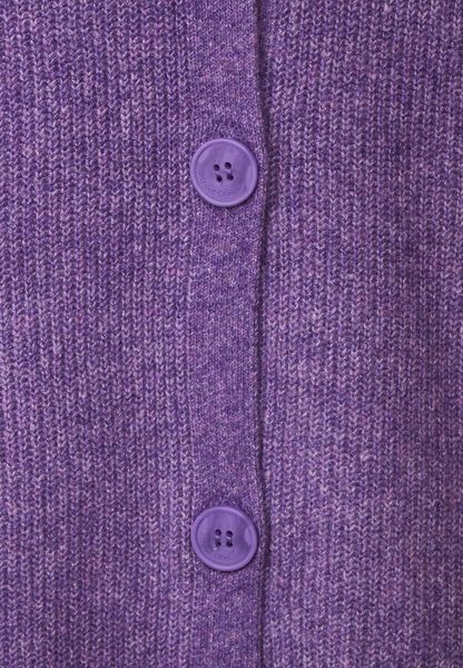Street One Long melange cardigan - purple (15482)