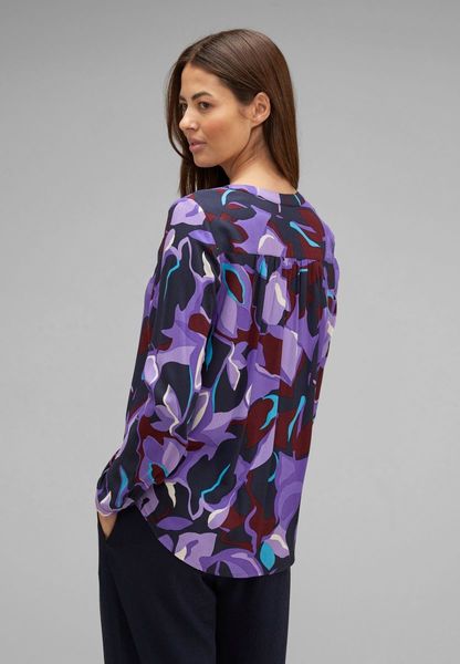 Street One Viscose blouse with print - purple (35181)