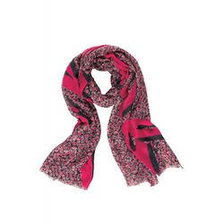 Cecil Modal scarf with print - pink (35068)