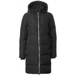 Cecil Quilted coat with hood - black (10001)