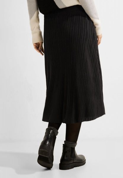 Cecil Midi Plissee Skirt - black (10001)