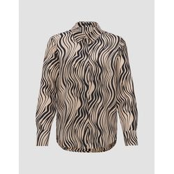 Opus Print blouse - Falkine glam - black/beige (2068)