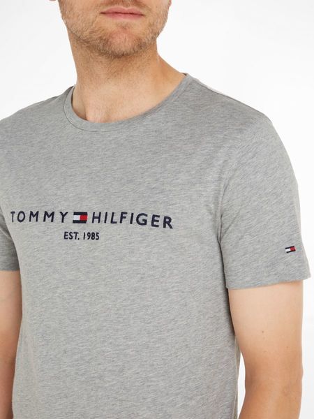 Tommy Hilfiger Shirt mit Logoprint - grau (501)