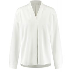 Gerry Weber Collection Long-sleeved blouse with pleats - white (99700)