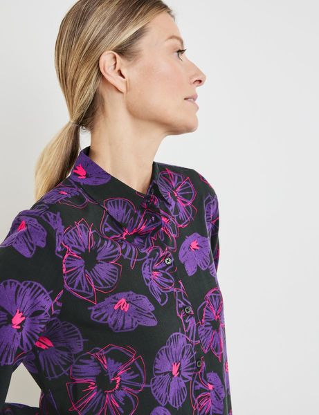 Gerry Weber Collection Blouse with floral pattern - black (01038)