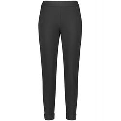 Gerry Weber Edition Schlichte Stretchhose mit Dehnbund - schwarz (11000)