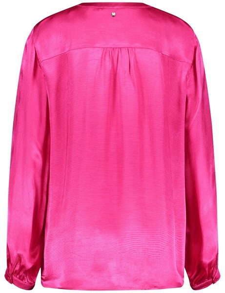 Gerry Weber Edition Satin blouse with a rounded hem - pink (30911)