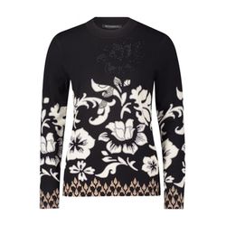 Betty Barclay Pull-over en fine maille - beige/noir (9875)