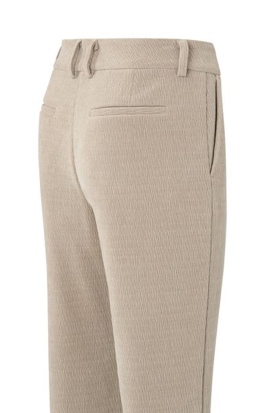 Yaya Velour's pants with flared legs - beige (99279)