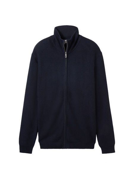 Tom Tailor Basic cosy knitted jacket - blue (13160)