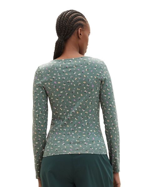 Tom Tailor Denim Long-sleeved shirt with a square neckline - green (34015)