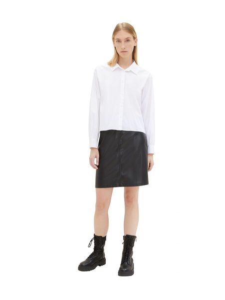 Tom Tailor Faux leather skirt - black (14482)
