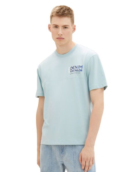 Tom Tailor Denim T-Shirt mit Bio-Baumwolle - blau (30463)