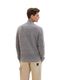 Tom Tailor Troyer knitted sweater with recycled polyester - gray (12035)