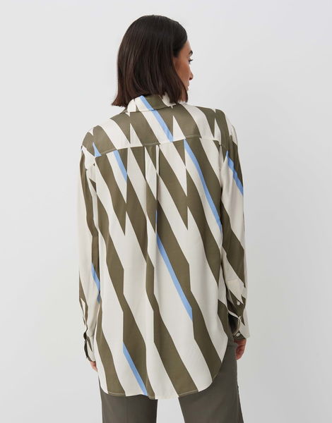 someday Printed blouse - Zisabel dynamic - green/blue/beige (3052)