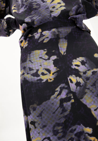 Armedangels Woven skirt  - Loeliaa Digilaand   - black/purple (105)