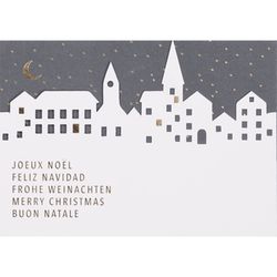 Räder Scherenschnittkarte - Frohe Weihnachten - weiß/grau (0)