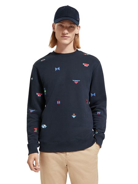 Scotch & Soda Jumper with embroidery - blue (6975)