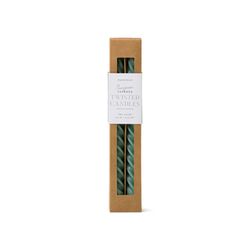 Paddywax Twisted candle (set of 2) - green (Green)