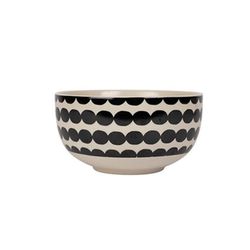 SEMA Design Bowl with pattern - black/beige (1)