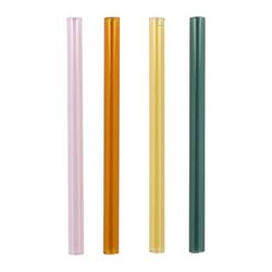 SEMA Design Straw (4x) Multicolour - pink/orange/green/yellow (Multi)