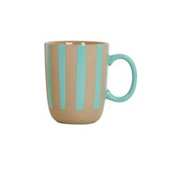 SEMA Design Cup with stripes - brown/blue (2)