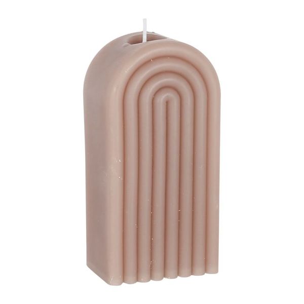 SEMA Design Candle  - brown/beige (Taupe)