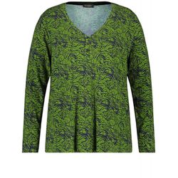 Samoon Long sleeve shirt  - green (05572)