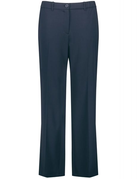 Samoon  Trousers with wide leg Greta - blue (08450)