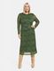 Samoon Mesh dress with print - green (05572)