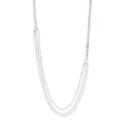 Pilgrim Crystal necklace - Blink - silver (SILVER)