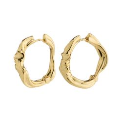 Pilgrim Recycled large hoops - Anne - gold (GOLD)